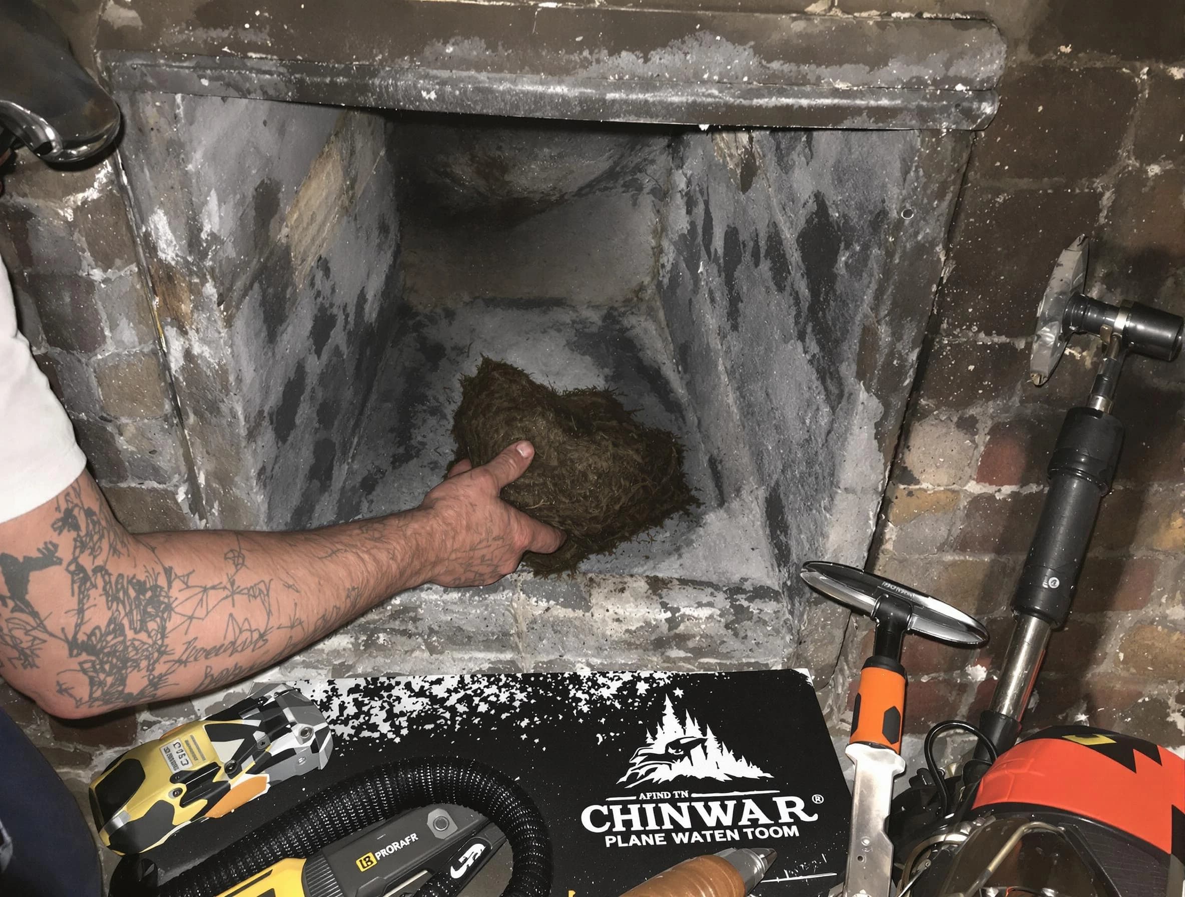Apache Junction Chimney Sweep safely removing debris and screening chimney in Apache Junction, AZ