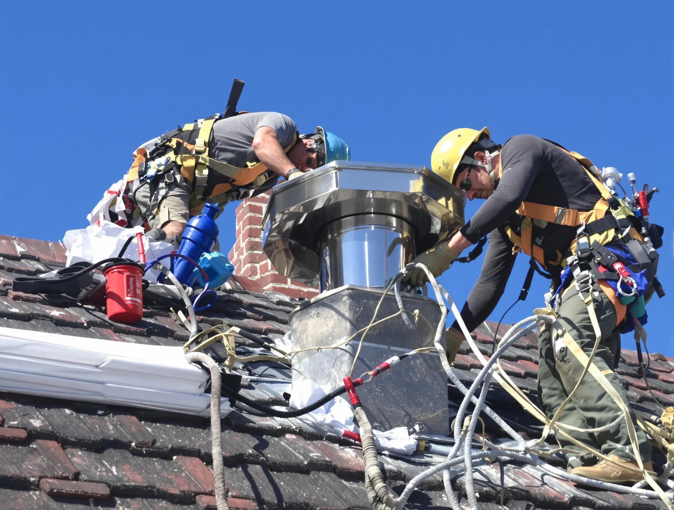 Protective chimney cap installed by Apache Junction Chimney Sweep in Apache Junction, AZ