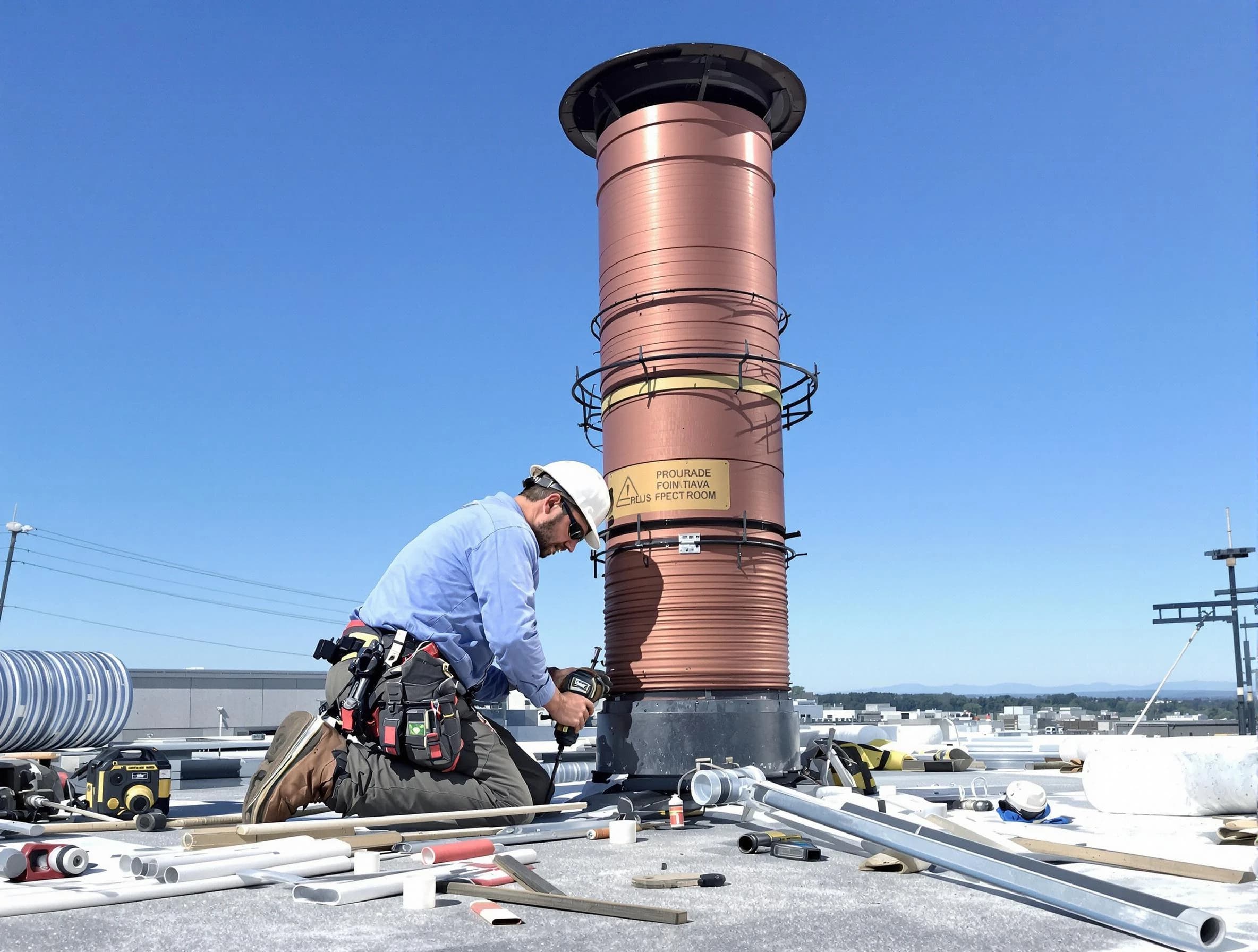 Installed chimney liner by Apache Junction Chimney Sweep in Apache Junction, AZ