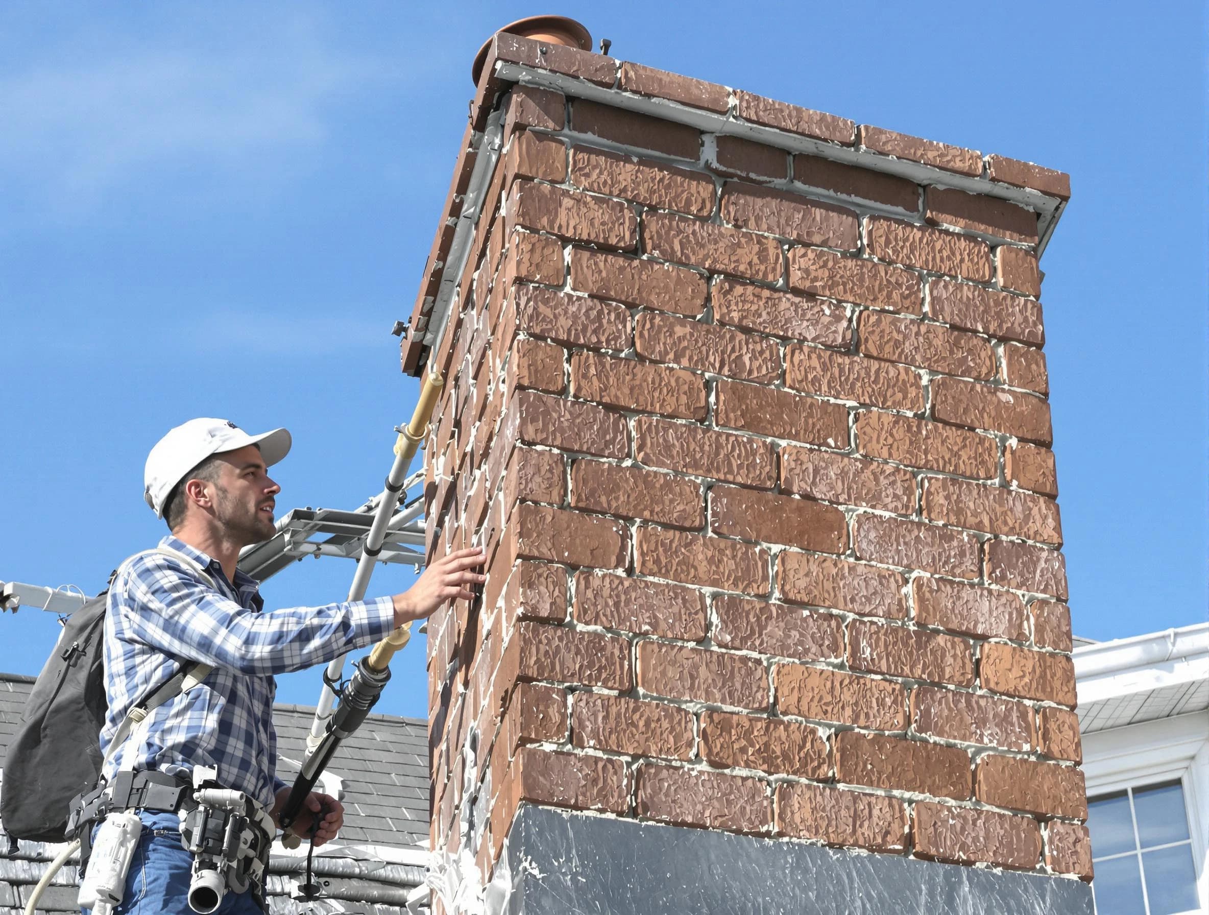 Brickwork for a chimney rebuild by Apache Junction Chimney Sweep in Apache Junction, AZ