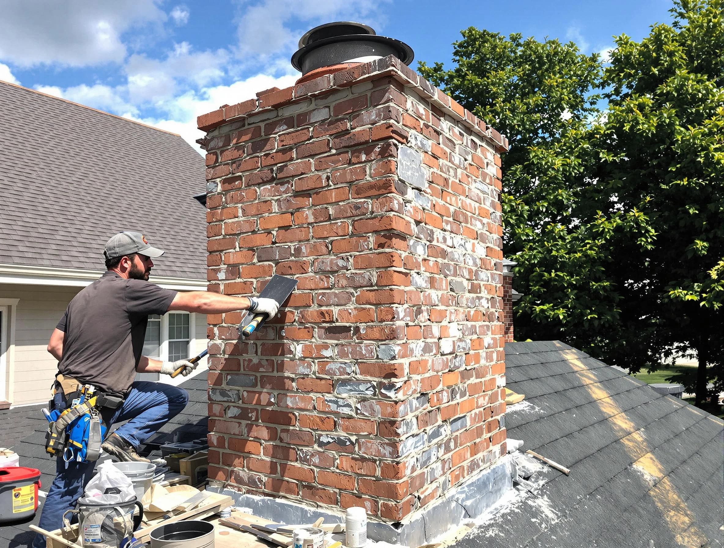 Completed chimney rebuild by Apache Junction Chimney Sweep in Apache Junction, AZ