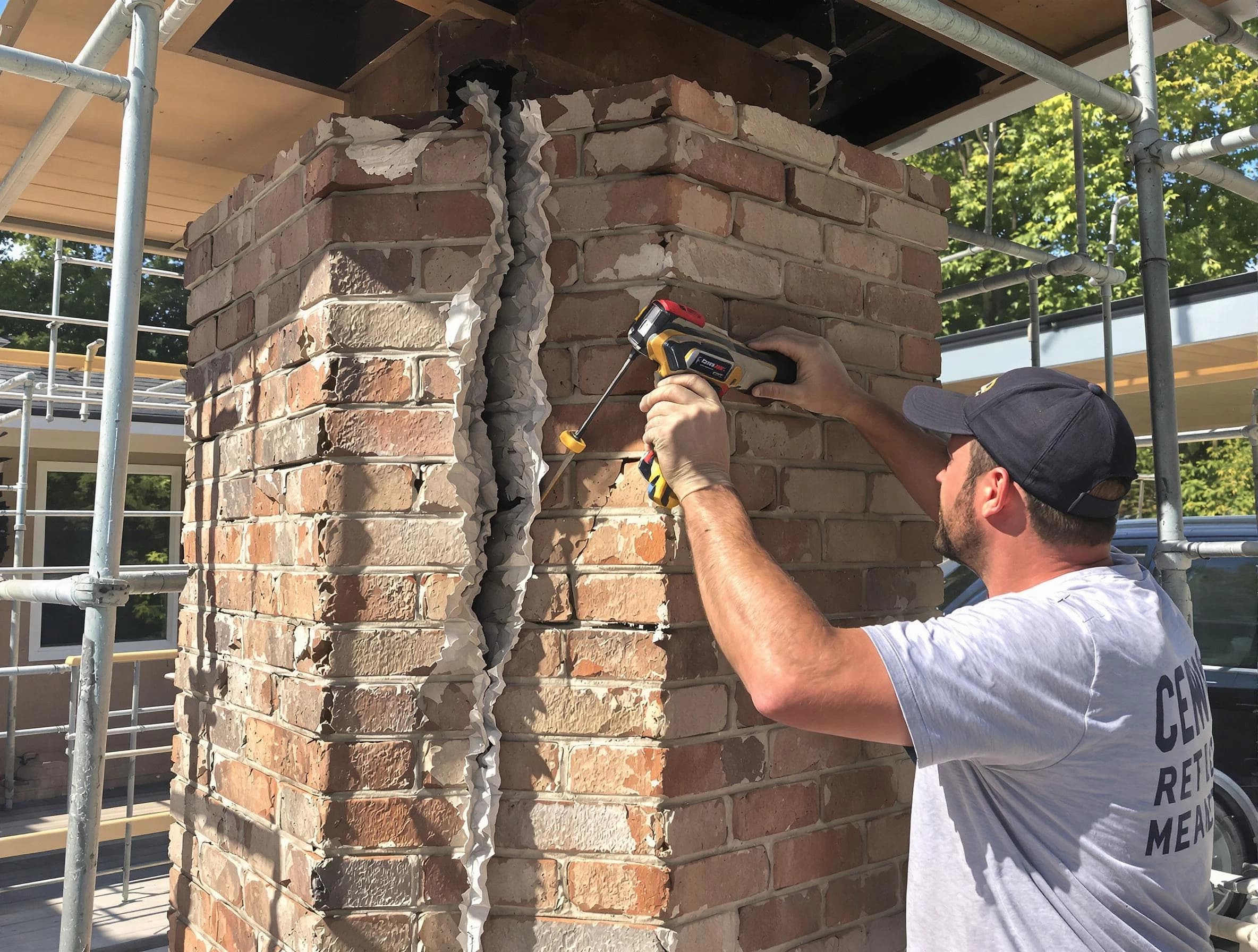Apache Junction Chimney Sweep technician performing chimney repair in Apache Junction, AZ