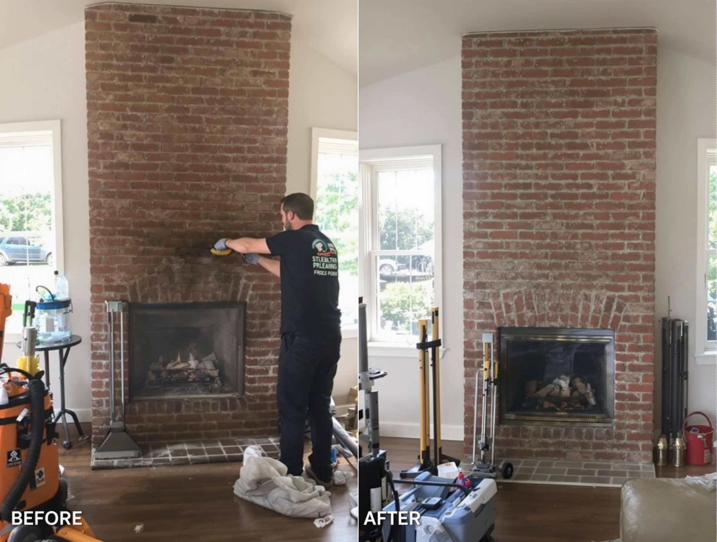 Finished chimney sweeping service by Apache Junction Chimney Sweep in Apache Junction, AZ