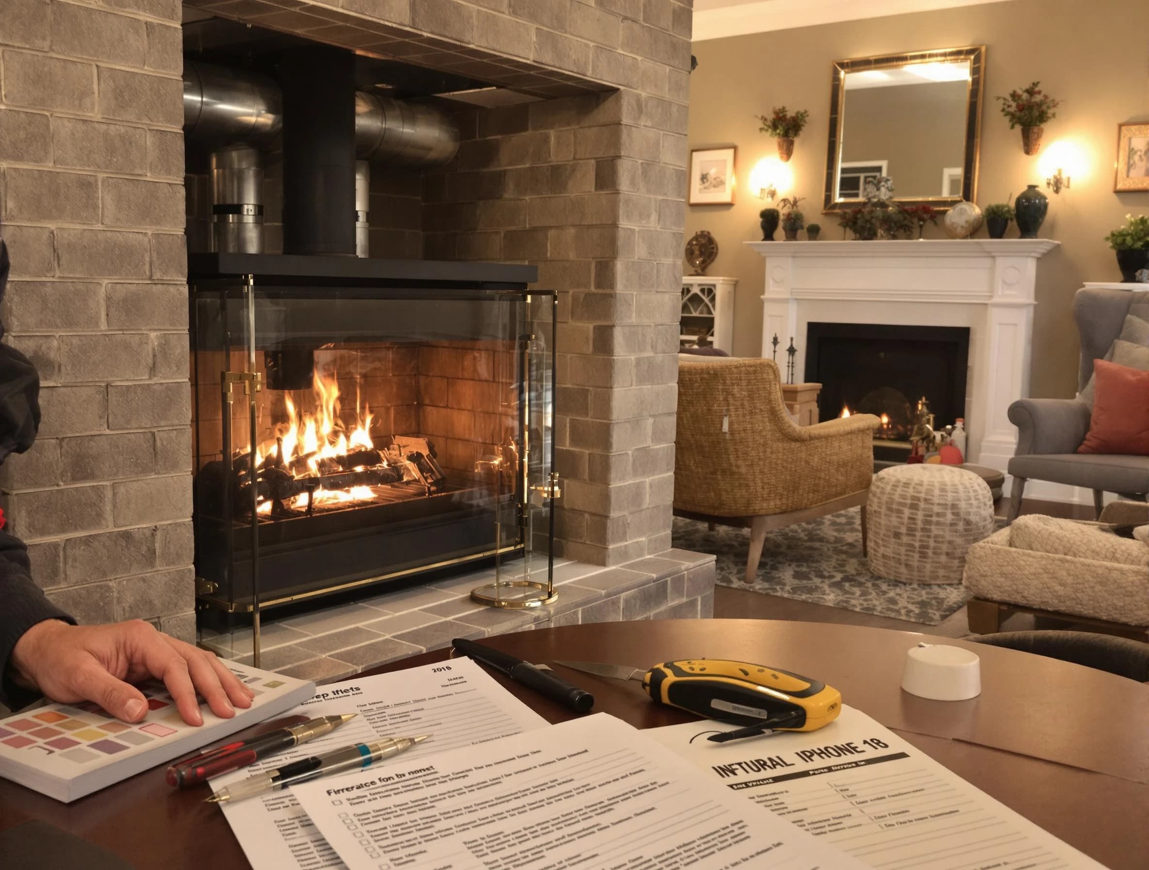 Apache Junction Chimney Sweep verifying fireplace safety measures in Apache Junction, AZ