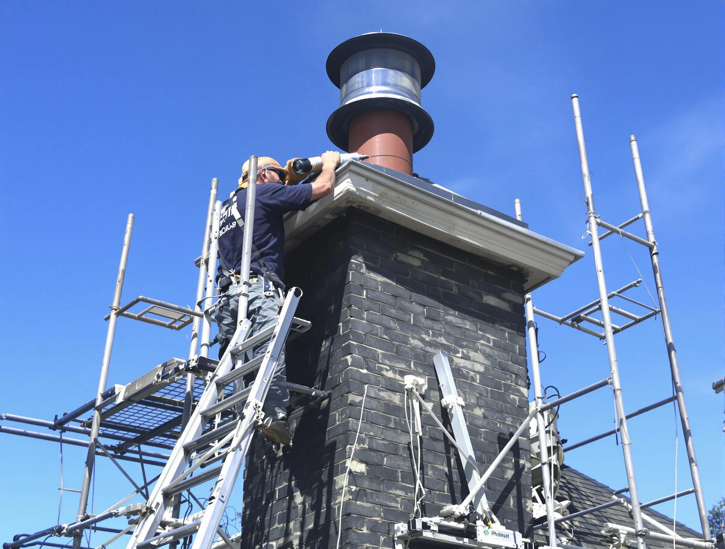 Sturdy chimney crown finished by Apache Junction Chimney Sweep in Apache Junction, AZ