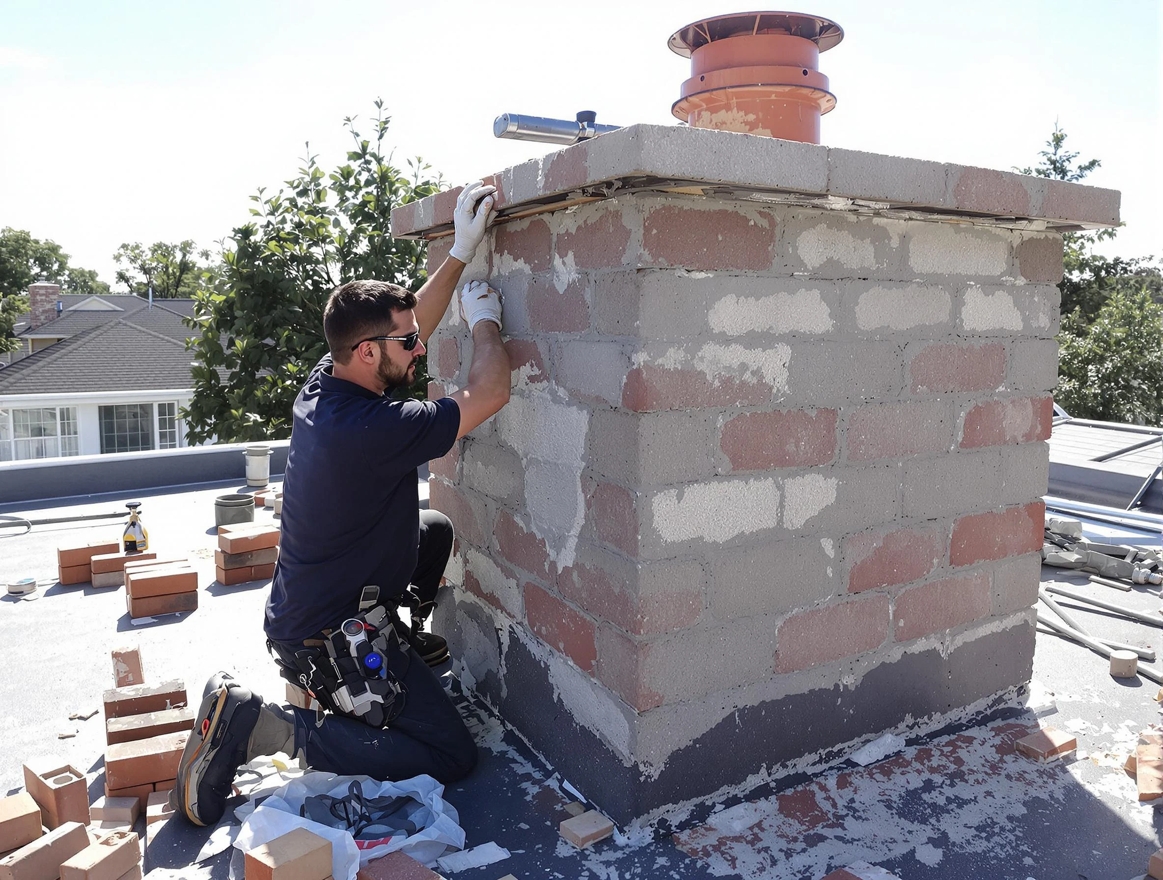 Advanced chimney repair process by Apache Junction Chimney Sweep in Apache Junction, AZ