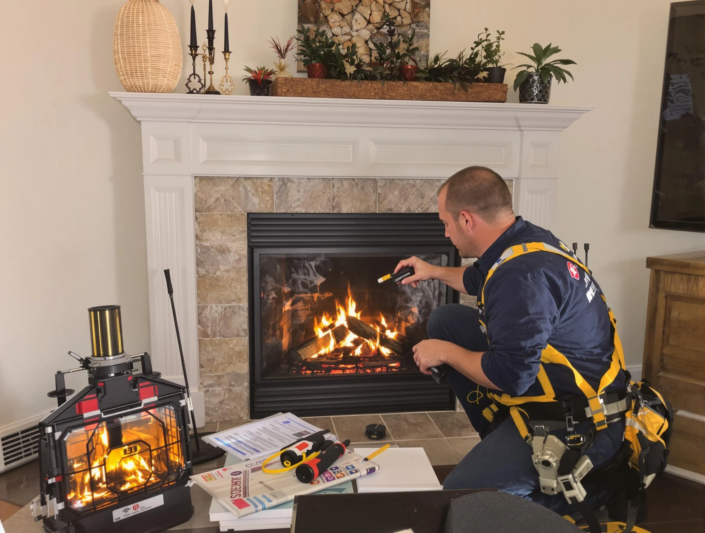 Safety-focused fireplace inspection by Apache Junction Chimney Sweep in Apache Junction, AZ